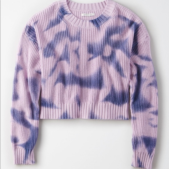 American Eagle Outfitters Sweaters - American Eagle | Tie-dye Cropped Sweater | Small